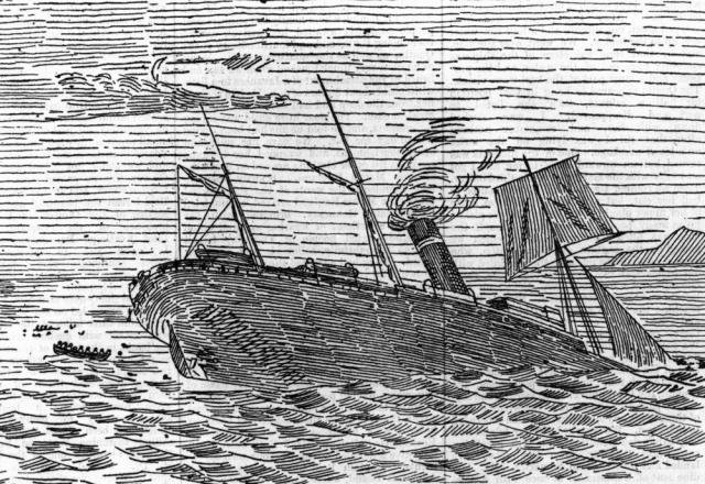 StateLibQld_1_45887_Drawing_of_'Quetta'_going_down